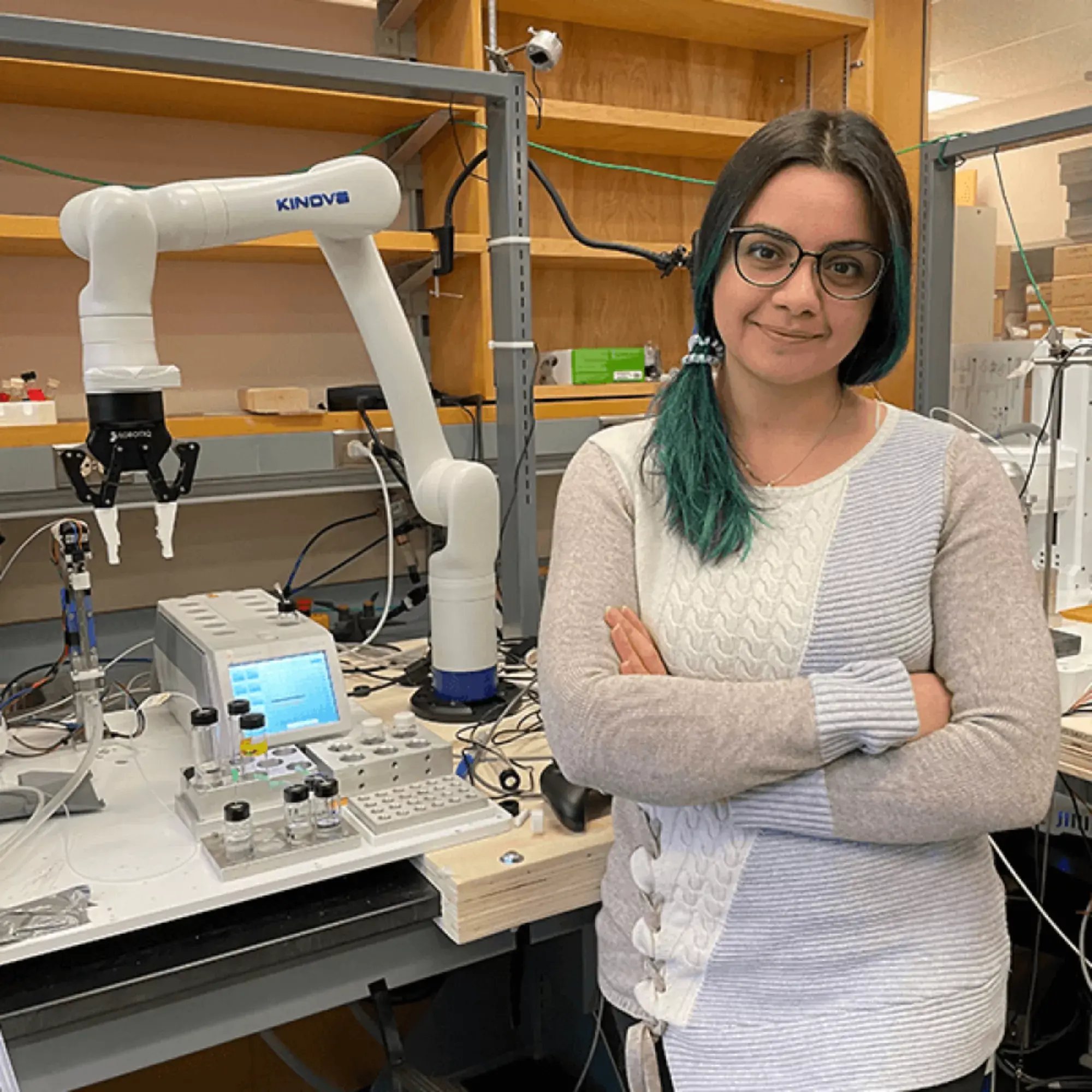 Freeing hands and automating processes at a chemistry laboratory