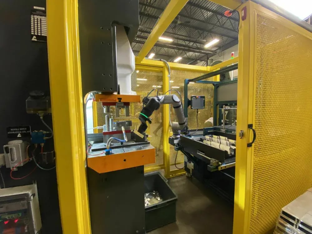 Kinova Link 6 Press Machine Tending