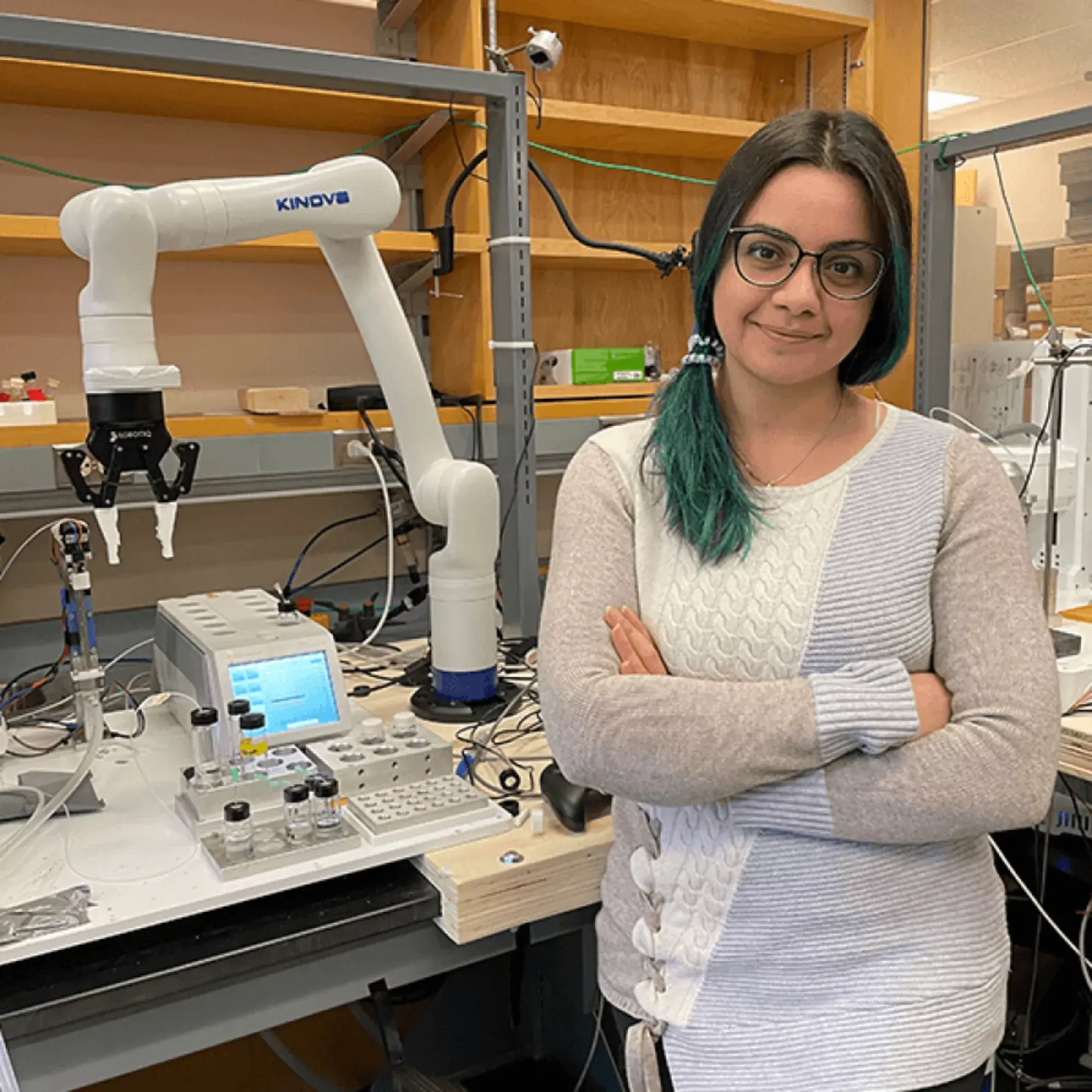 Freeing hands and automating processes at a chemistry laboratory