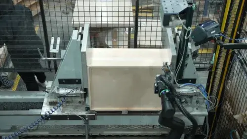 Waterville Woodcraft Achieves >99% Compliance with Automated Drawer Stapling using Kinova Link 6